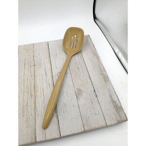 Hutzler Slotted Serving Spoon Melamine 10" Mustard No 532